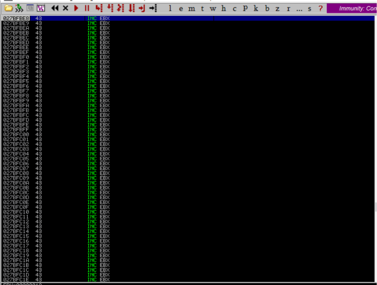 Breakpoint hit