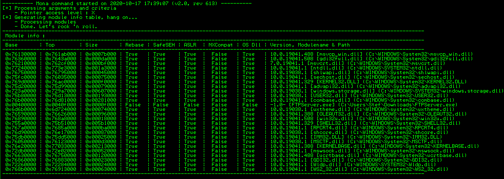 Finding module