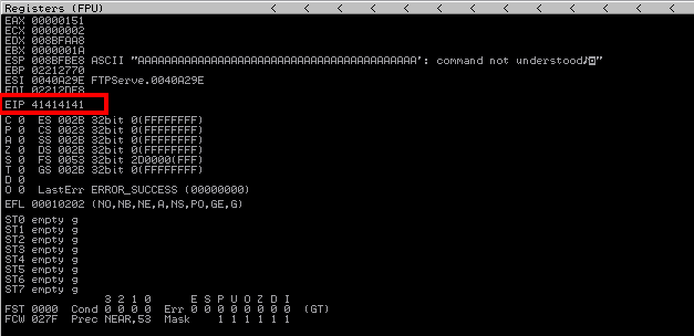 Overwriting EIP