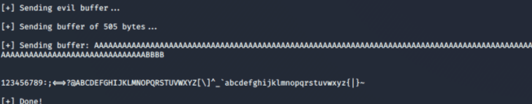 Running badchars