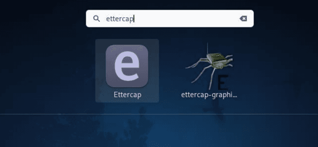 Finding Ettercap