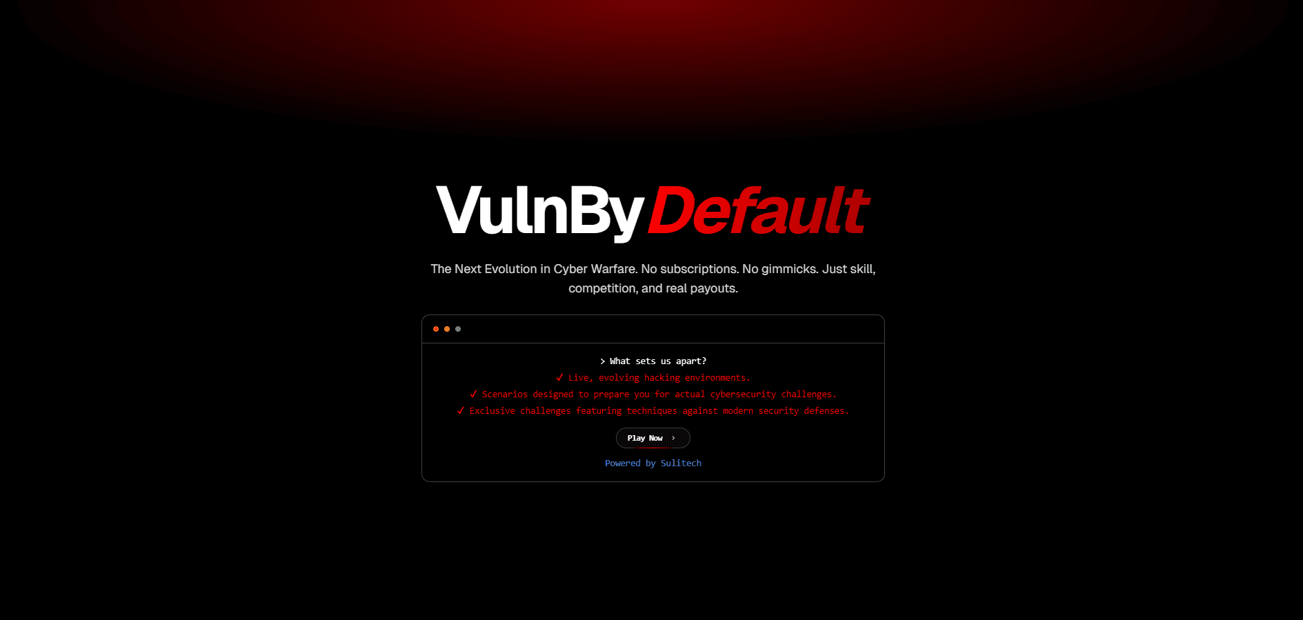 vulnbydefault